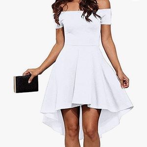 White High Low Summer Dress